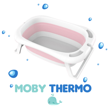 Baignoire bébé avec thermomètre | MOBY THERMO®