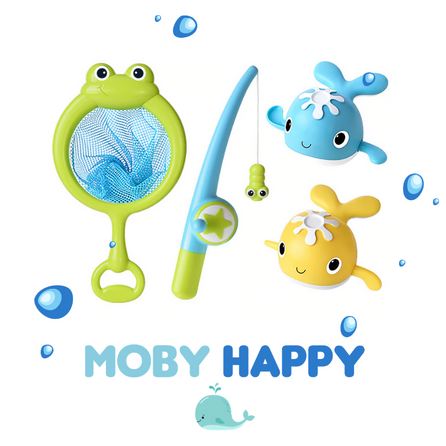 Kit de bain jeu de pêche, MOBY HAPPY®